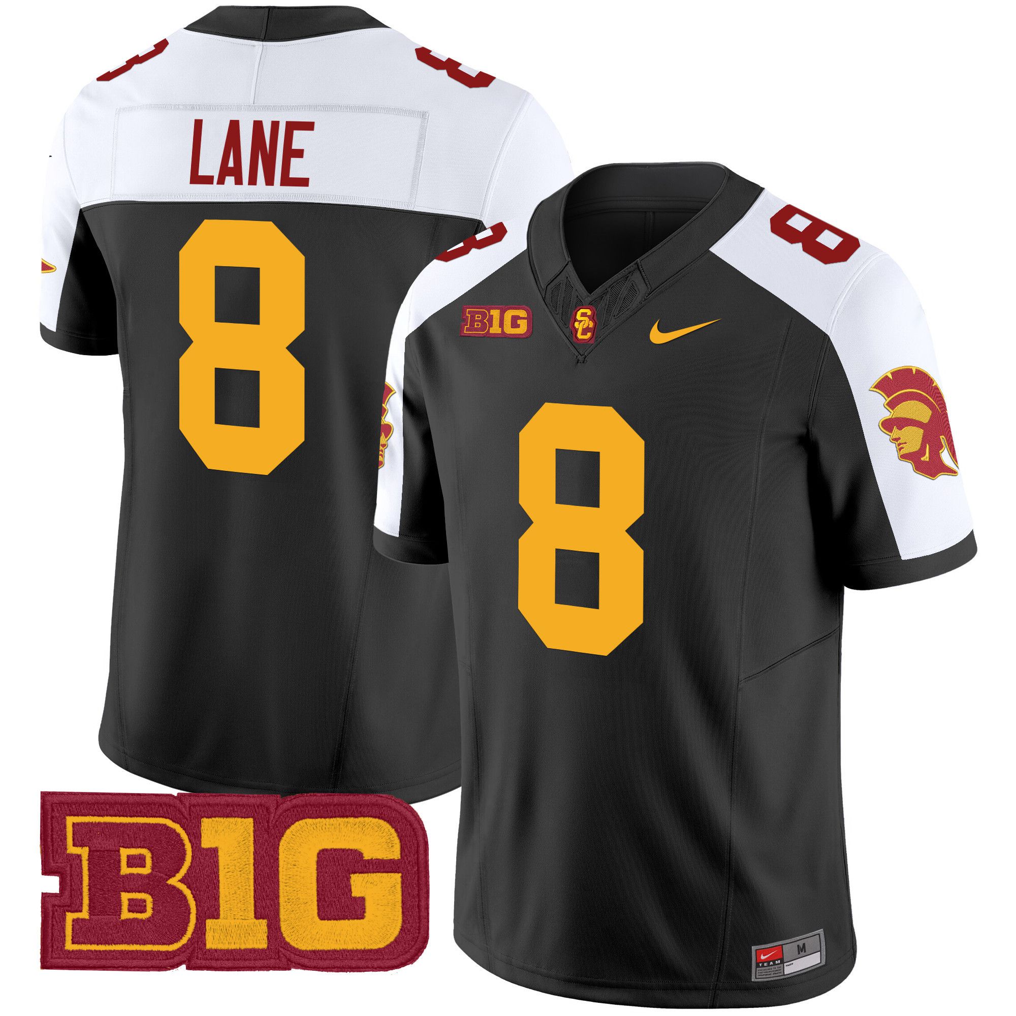 Men USC Trojans 8 Lane Black Nike 2024 Vapor Limited NCAA Jersey